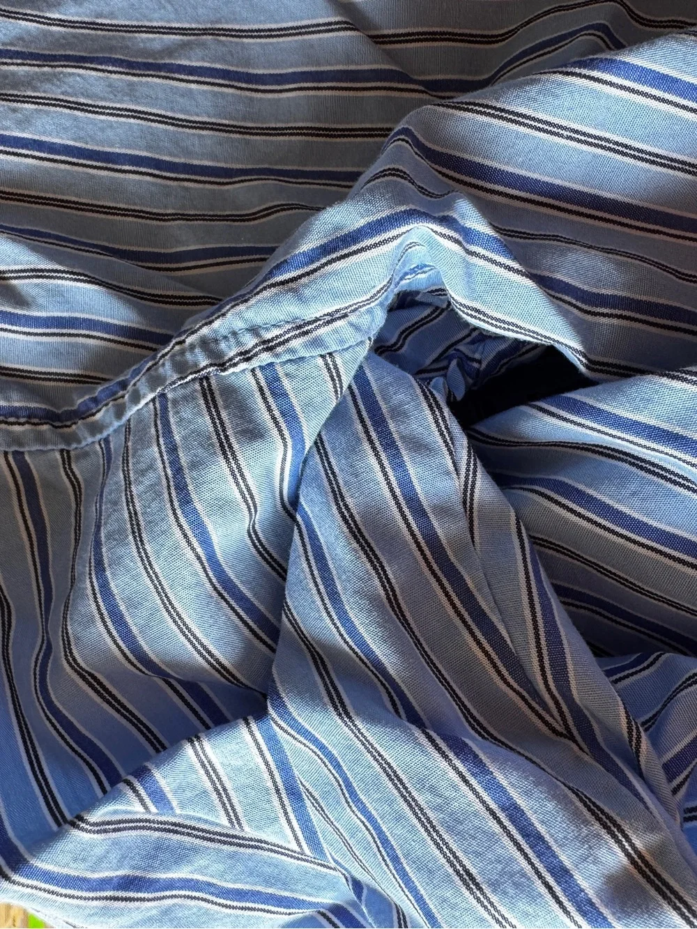 Polo by Ralph Lauren Men's Blue Stripe Button-down pajama set